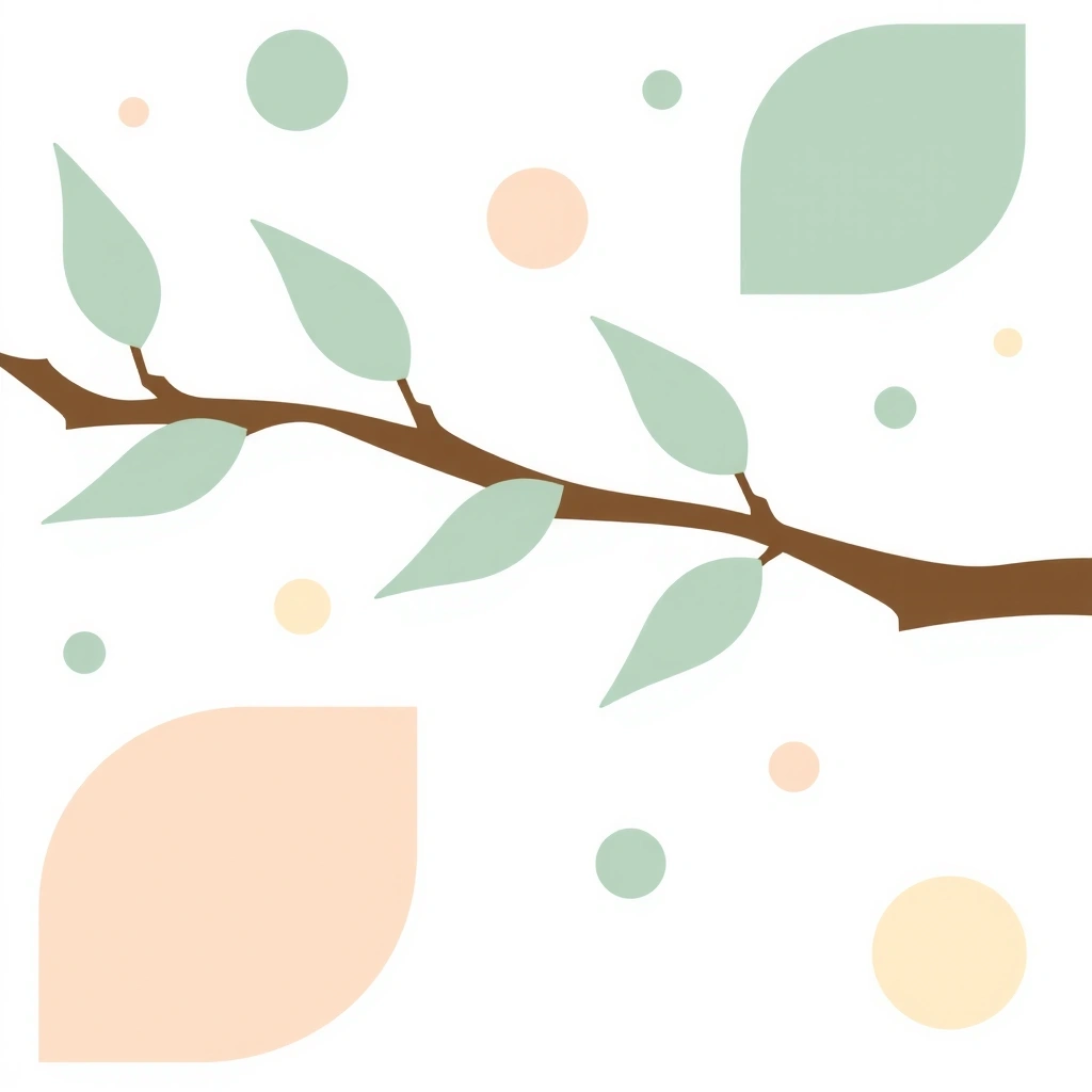 Serene botanical texture