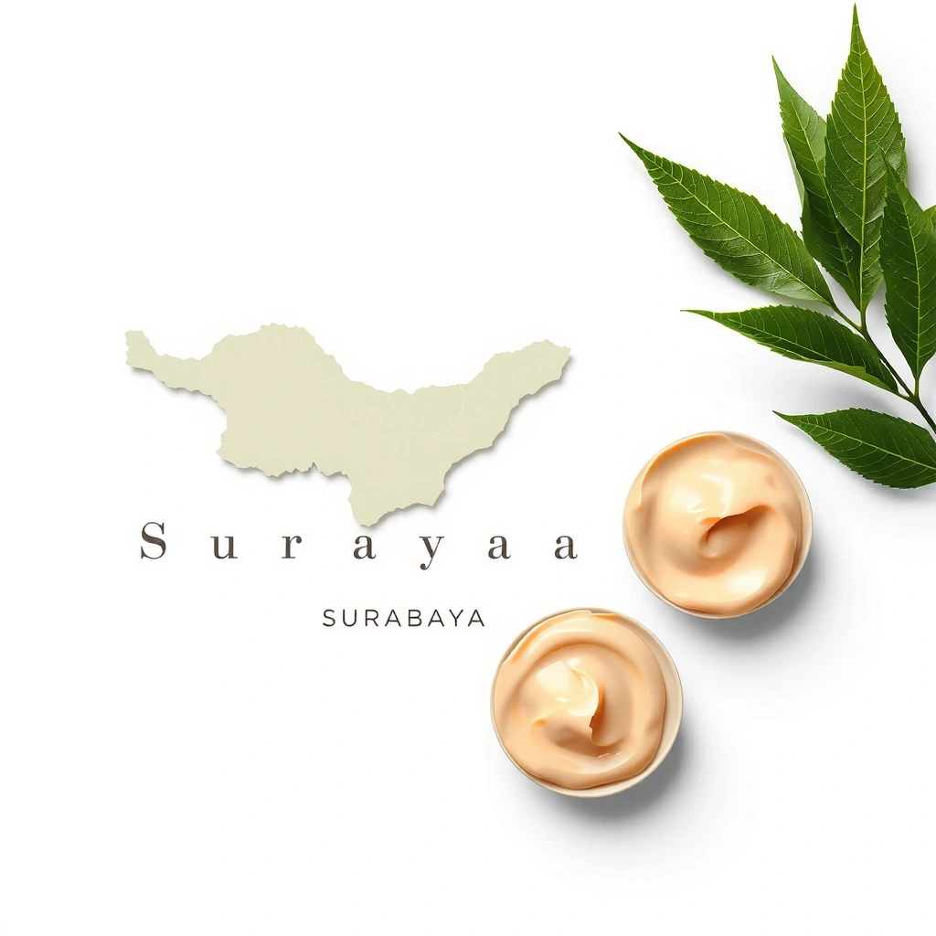 Stylized map of Surabaya